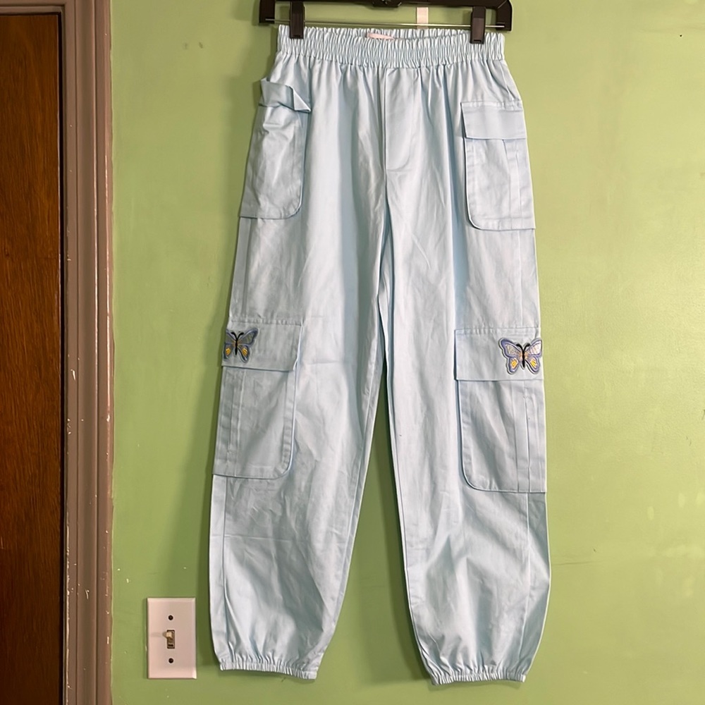 Small Zemeta butterfly embroidered cargo pant